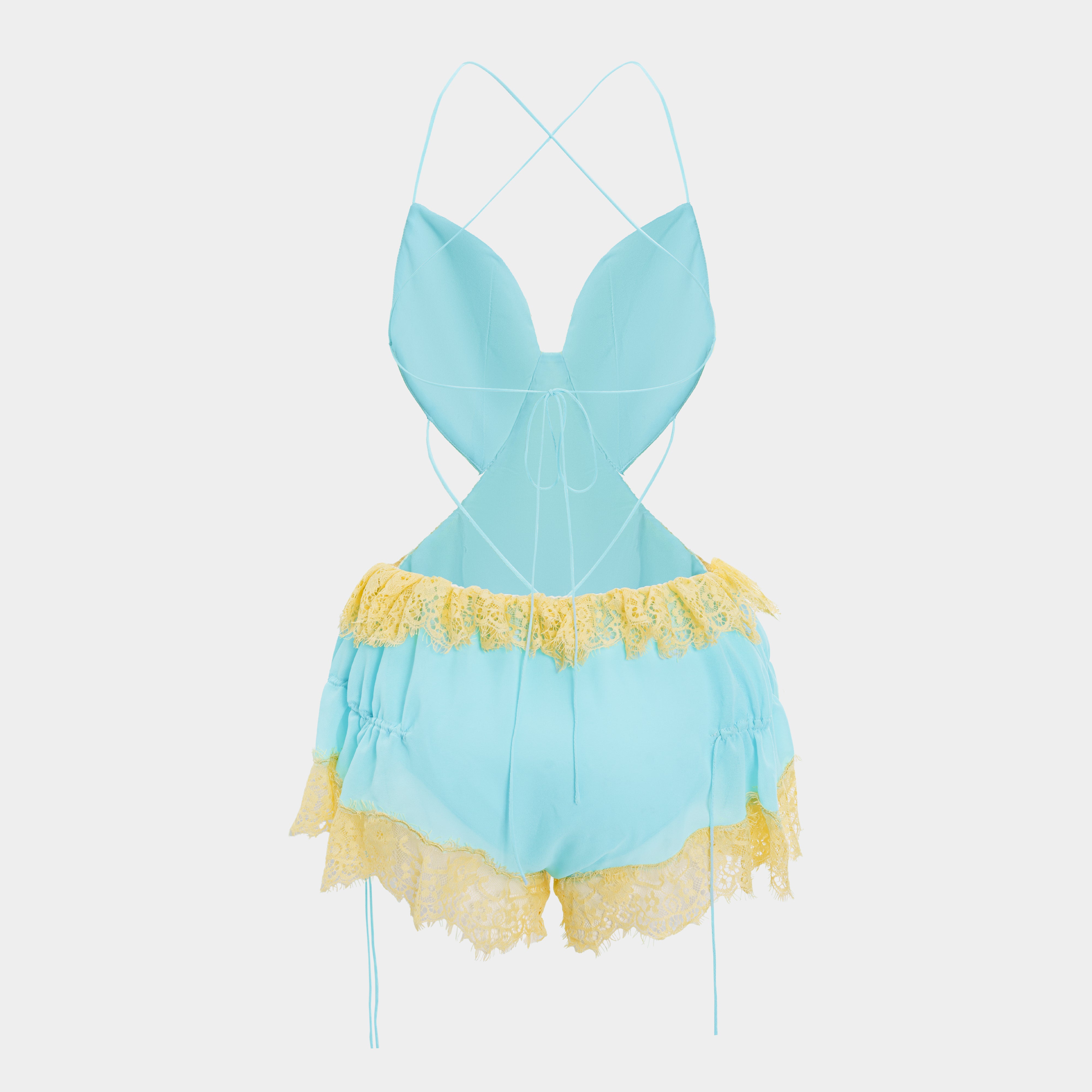 Turquesa Jumpsuit (Duster Coat not included)