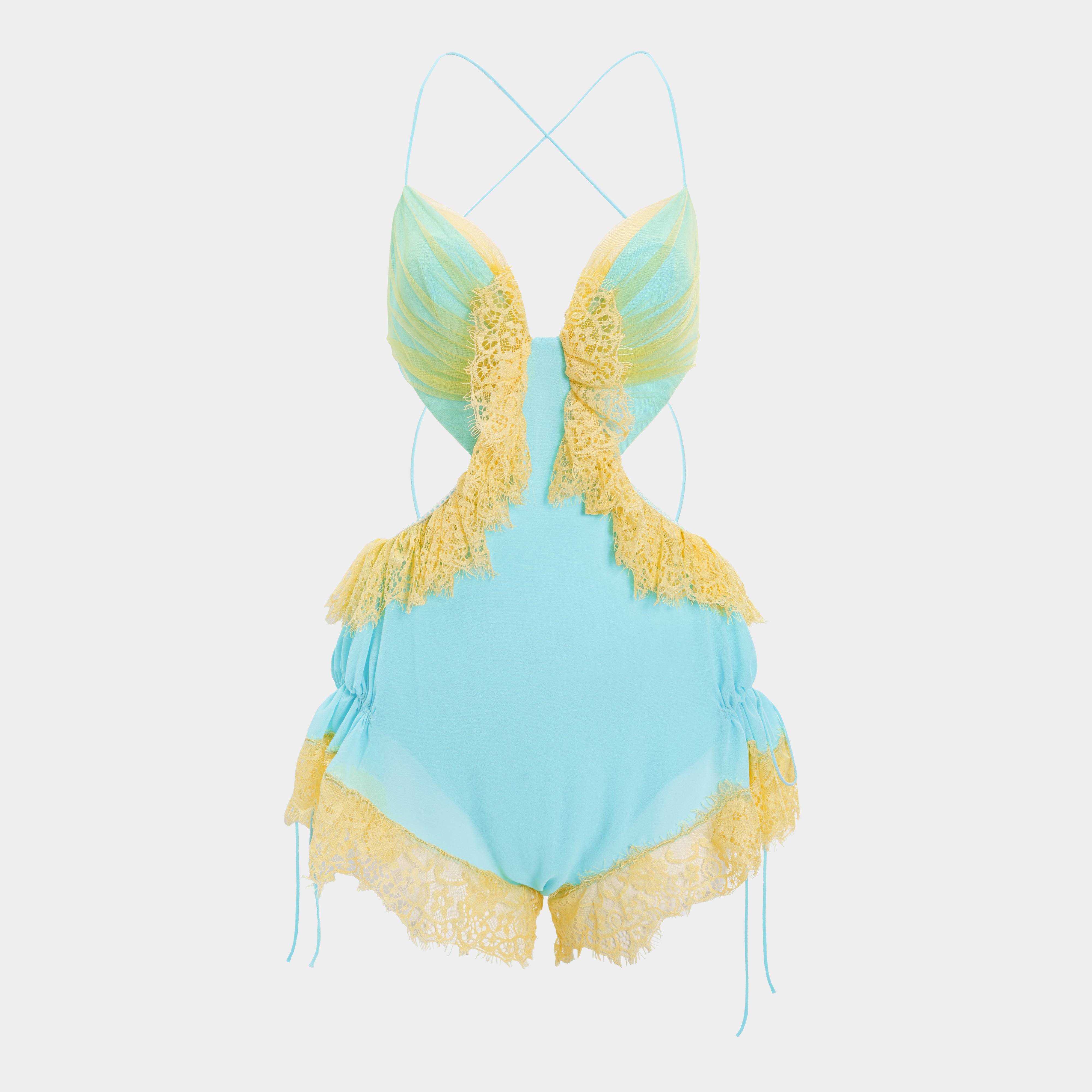 Turquesa Jumpsuit (Duster Coat not included)