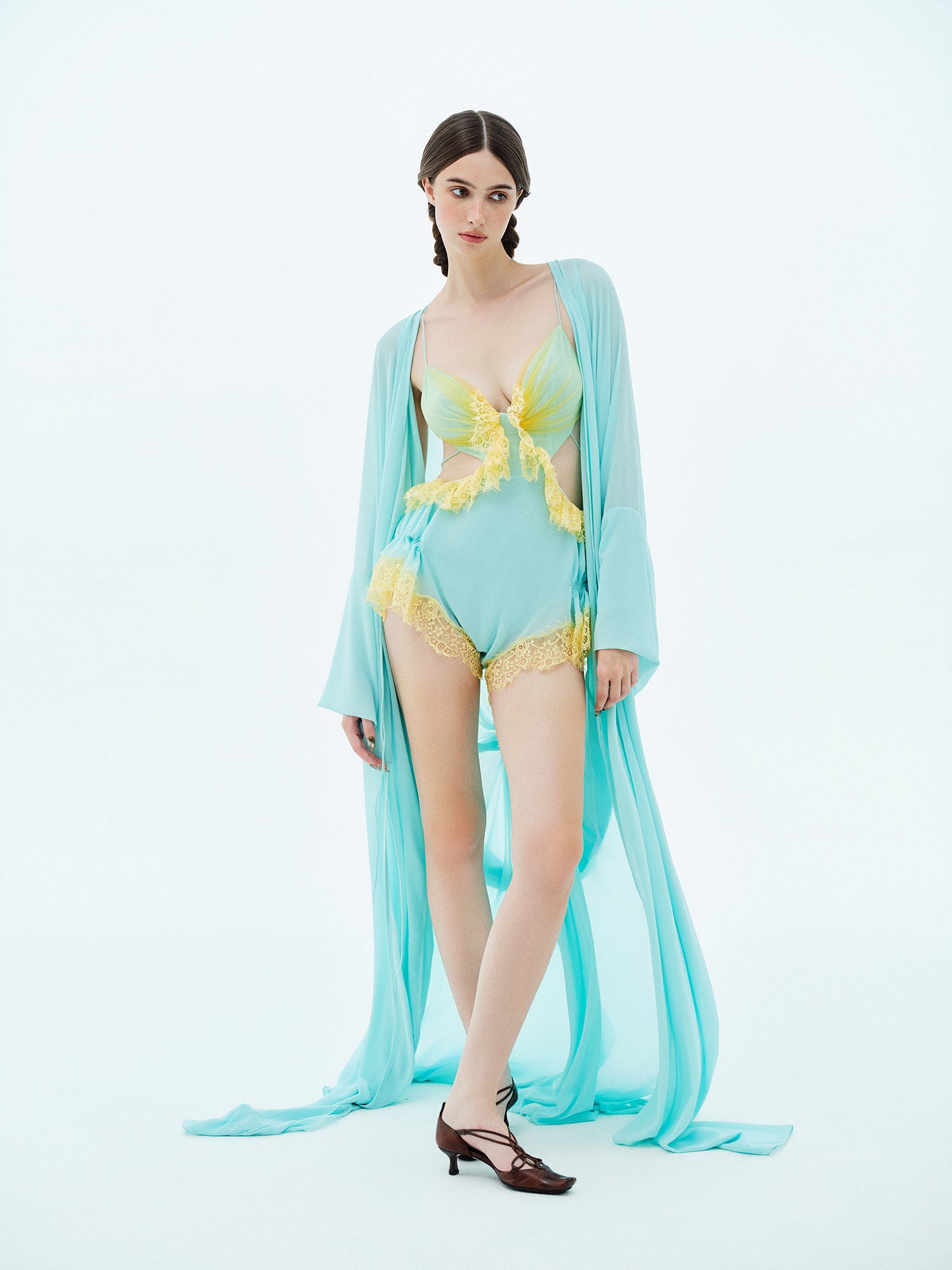 Turquesa Jumpsuit (Duster Coat not included)